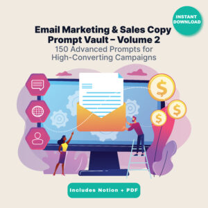 150 advanced email & sales copy prompts • ai prompt vault for chatgpt • notion link + pdf